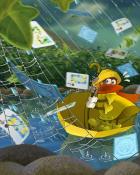 Rainy Day Spider Solitaire HD Raining Jacks and Spades Badge