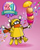 Ice Cream Octavia Badge - Rainy Day Spider Solitaire HD