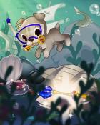 Solitaire Blitz Diving Doggy Badge