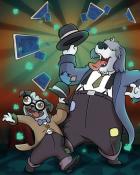 Spades HD Pair of Jokers Badge