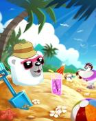 Snowbird Solitaire Buried Bear Badge