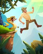 Tri-Peaks Solitaire HD Fleeing Snake Jump Badge