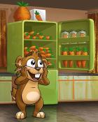 Fridge of Carrots Badge - Word Whomp HD