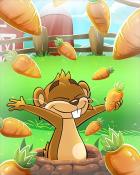 Word Whomp HD Carrot Rain Badge