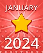 All Stars January 2024 Badge - Pogo Daily Sudoku