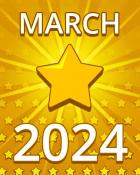 All Stars March 2024 Badge - Pogo Daily Sudoku