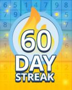 Daily Streak 60 Badge - Pogo Daily Sudoku