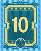 All Aboard 10 Badge - Snowbird Solitaire