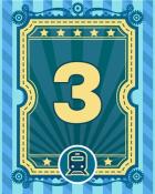 All Aboard 3 Badge - Tri Peaks Solitaire HD