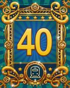 All Aboard 40 Badge - Pogo Slots