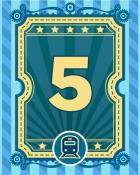 All Aboard 5 Badge - Garden Blast