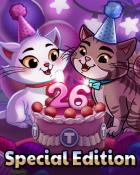 Lucky Cat Bingo Pogo 26th Birthday Badge