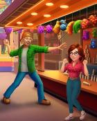 Milk Bottle Throw Date At The Fair Badge