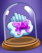 Bejeweled Stars Butterfly Flute Badge