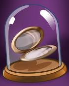 Claire Hart: Secret in the Shadows Pocket Mirror Badge