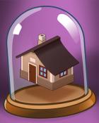 Dice City Roller HD Simple Brown House Badge