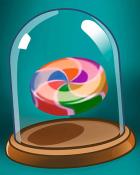 Sweet Tooth Town Rainbow Candy Badge