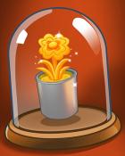 Potted Yellow Flower Badge - Trizzle