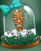 Tri-Peaks Solitaire HD Holiday Tiki Head Badge