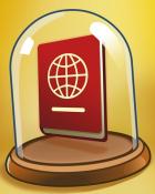 World Class Solitaire HD Red Passport Badge