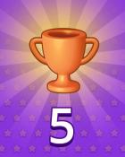 Pogo Daily Sudoku Win Streak 5 Badge