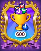 Pogo Daily Sudoku Win Streak 600 Badge