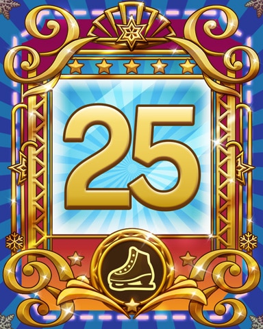 Pogo on Ice 25 Badge - Tri Peaks Solitaire HD
