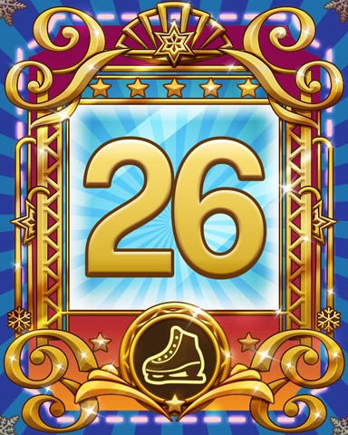Pogo on Ice 26 Badge - Tri Peaks Solitaire HD