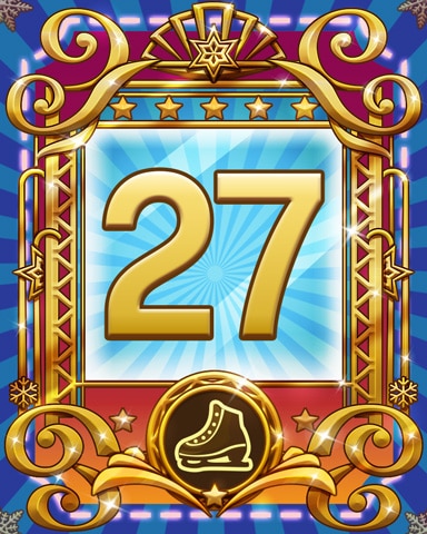 Pogo on Ice 27 Badge - Tri Peaks Solitaire HD