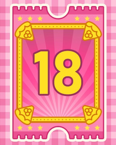 Pie Eating Contest Badge 18 - Sweet Tooth Town