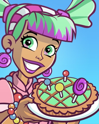 Pie Eating Contest Lulu Lollipop Badge
