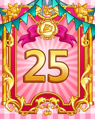 Pie Eating Contest Badge 25 - First Class Solitaire HD