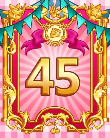 Pie Eating Contest Badge 45 - Bejeweled Stars