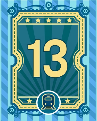 All Aboard 13 Badge - Trizzle
