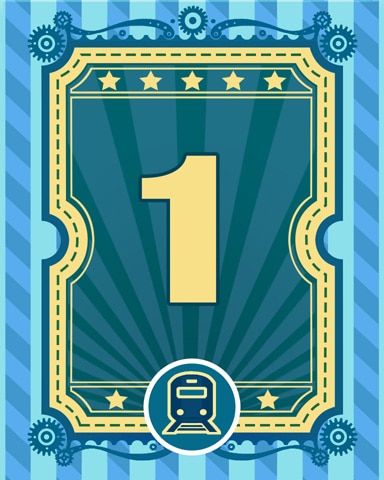 All Aboard 1 Badge - Tri Peaks Solitaire HD