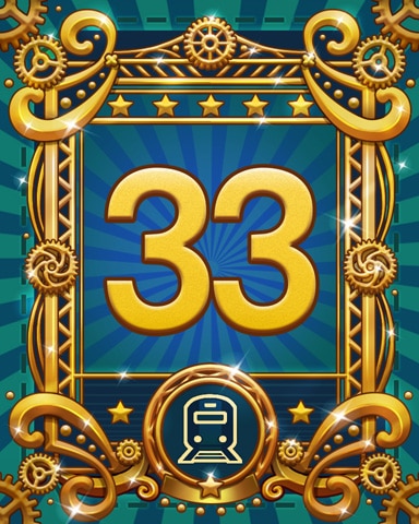All Aboard 33 Badge - First Class Solitaire HD