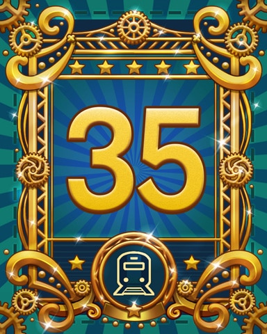 All Aboard 35 Badge - World Class Solitaire HD