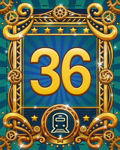 All Aboard 36 Badge - World Class Solitaire HD