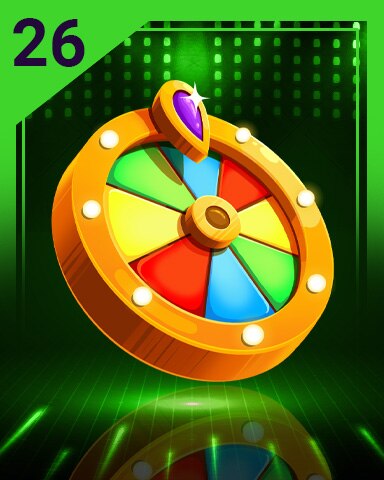 Lucky Spinner 26 Badge - Yahtzee! Wild