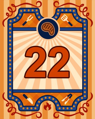 Mahjong Sanctuary Grill Masters Badge 22