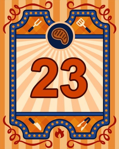 Mahjong Sanctuary Grill Masters Badge 23