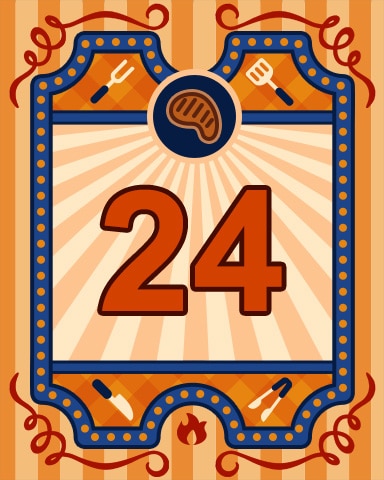 Mahjong Sanctuary Grill Masters Badge 24