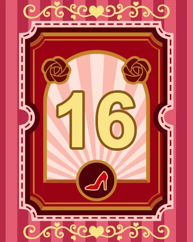 Pogo Slots Fairy Tale Ball Badge 16