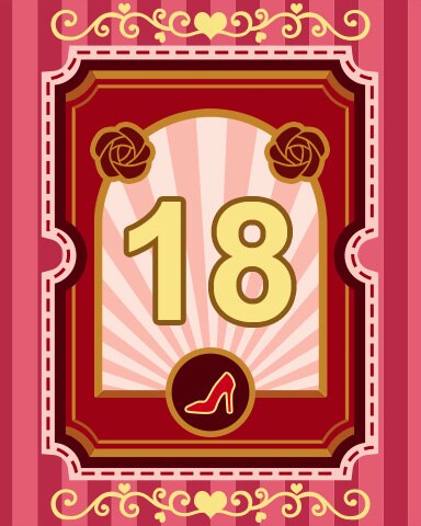 Pogo Slots Fairy Tale Ball Badge 18