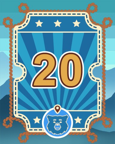 Great Parks 20 Badge - Sweet Tooth Town