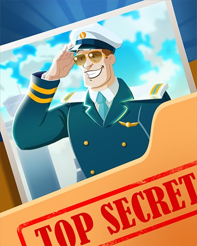 Saluting Captain Top Secret Badge