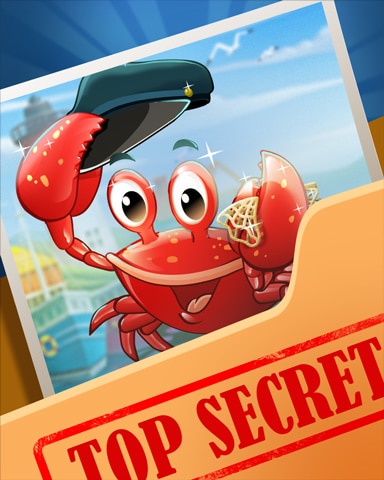 Crabby Fisherman Top Secret Badge