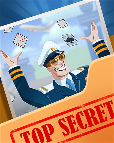 Cards in Flight Top Secret Badge