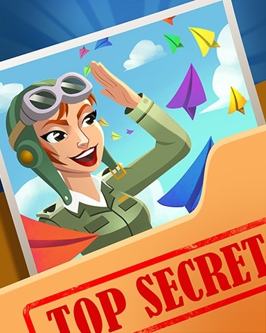 Mirriam's Paper Planes Top Secret Badge