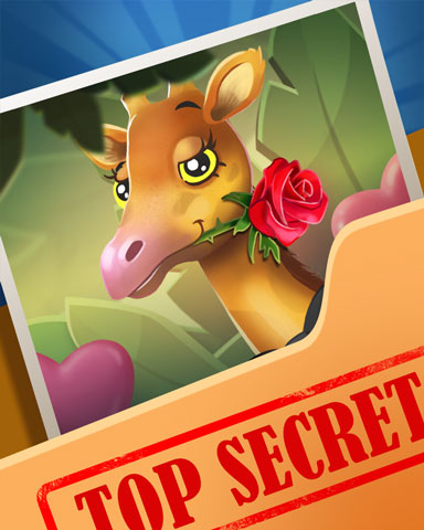 Romantic Giraffe Super Secret Badge